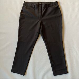WHBM White House Black Market The Slim Ankle Black Dress Pants Size 16L Curvy